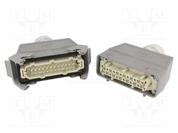 Connector: HAN; male + female; plug +plug; Han Kit; PIN: 24; 24+PE