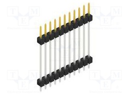 Connector: pin strips; pin header; male; PIN: 11; 2.54mm; THT; 1x11