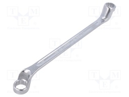 Wrench; box; 18mm,19mm; chromium plated steel; L: 275mm; offset