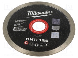 Cutting diamond wheel; Ø: 125mm; Øhole: 22.2mm; ceramic tile