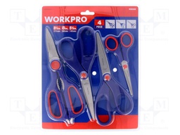 Scissors; Material: stainless steel; Pcs: 4