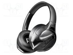Headphones; black; Jack 3,5mm,USB C socket; wireless; 10m; 32Ω