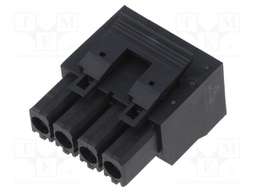 Pluggable terminal block; 7.5mm; ways: 4; black; terminals: 4