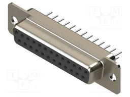 Connector: D-Sub; PIN: 25; socket; female; straight; THT; MHDD