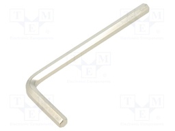 Wrench; hex key; HEX 5mm; Overall len: 85mm; steel