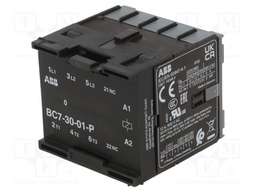 Contactor: 3-pole; NO x3; Auxiliary contacts: NC; 12VDC; 12A; BC7