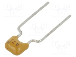 Capacitor: ceramic; 470pF; 50V; X7R; ±10%; THT; 5mm