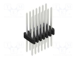 Connector: pin strips; pin header; male; PIN: 14; 1.27mm; THT; 2x7