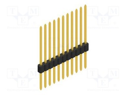Connector: pin strips; pin header; male; PIN: 11; 1.27mm; THT; 1x11