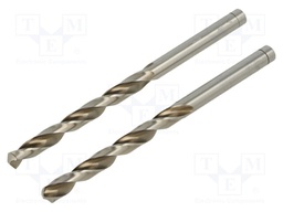 Drill bit; for metal; Ø: 5mm; 2pcs; blister; HSS SUPER