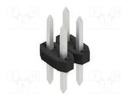 Connector: pin strips; pin header; male; PIN: 4; 2mm; THT; 2x2; 100V