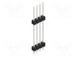 Connector: pin strips; pin header; male; PIN: 4; 2.54mm; THT; 1x4
