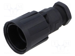 Enclosure: for circular connectors; internal thread; for cable