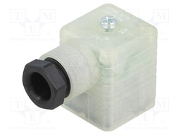 Connector: valve connector; plug; form A; 18mm; female; PIN: 4; 8A