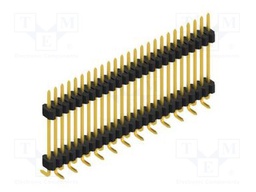 Connector: pin strips; pin header; male; PIN: 25; 1.27mm; SMT; 1x25