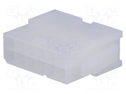 Plug; wire-wire; male; Mini-Fit Jr; 4.2mm; PIN: 12; w/o contacts