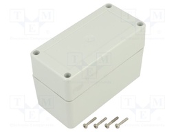 Enclosure: multipurpose; X: 60mm; Y: 120mm; Z: 75mm; ZP; light grey