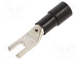 Tip: fork; M5; Ø: 5.3mm; 16mm2; crimped; for cable; insulated; tinned