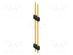 Connector: pin strips; pin header; male; PIN: 2; 2.54mm; THT; 2x1