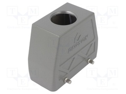 Enclosure: for HDC connectors; size D16B; for cable; straight