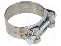 T-bolt clamp; W: 22mm; Clamping: 48Ć·51mm; chrome steel AISI 430; S