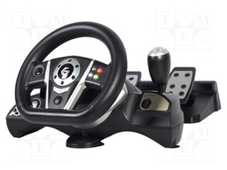 Steering wheel; black; USB A; Features: adjustable sensitivity