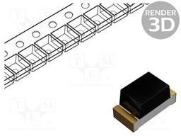 Phototransistor; Dim: 1.6x0.8x0.8mm; λp max: 940nm; 30V; 70mW