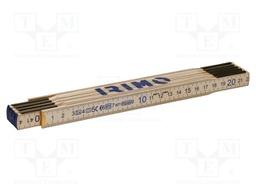 Folding ruler; L: 2m; W: 10mm