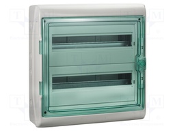 Enclosure: for modular components; IP65; light grey; IK09