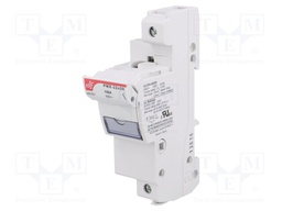 Fuse holder; cylindrical fuses; 22x58mm; Mounting: DIN; 100A; IP20