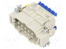 Connector: HDC; male; Han® ES; PIN: 10; size 10B