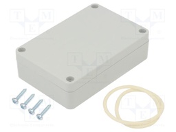 Enclosure: multipurpose; X: 60mm; Y: 90mm; Z: 25mm; ABS; light grey