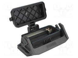 Enclosure: for rectangular connectors; Type: with cover; UL94V-0