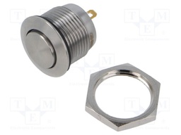 Switch: vandal resistant; Pos: 2; SPST; 0.1A/48VDC; IP67; OFF-(ON)