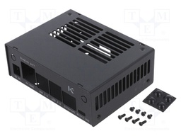 Enclosure: for computer; JETSON-NANO-4GB-V2; steel; black; X: 85mm