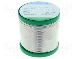 Soldering wire; Sn99,3Cu0,7; 1mm; 0.5kg; lead free; Package: reel