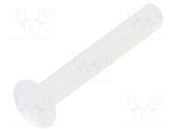 Screw; M3x20; 0.5; Head: countersunk; slotted; 1mm; polyamide