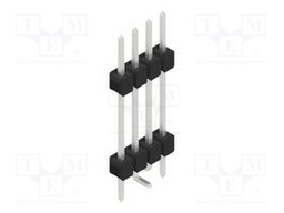 Connector: pin strips; pin header; male; PIN: 4; 2.54mm; SMT; 1x4