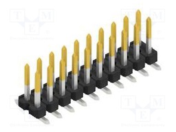 Connector: pin strips; pin header; male; PIN: 20; 2.54mm; SMT; 2x10