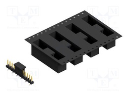 Connector: pin strips; pin header; male; PIN: 12; 2.54mm; SMT; 1x12