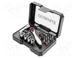 Kit: screwdriver bits; Kit: rattle,screwdriver bits; 26pcs.