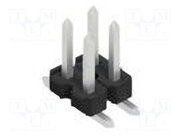 Connector: pin strips; pin header; male; PIN: 4; 2.54mm; SMT; 2x2