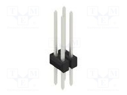 Connector: pin strips; pin header; male; PIN: 4; 2.54mm; THT; 2x2