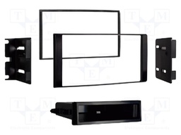 Radio frame; Chevrolet,Nissan; 2 DIN; black gloss