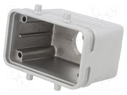 Enclosure: for HDC connectors; C146; size E10; for cable; EMC
