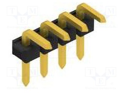 Connector: pin strips; pin header; male; PIN: 4; 2.54mm; THT; 1x4