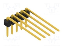 Connector: pin strips; pin header; male; PIN: 5; 2.54mm; THT; 1x5