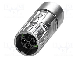Connector: M17; plug; M17 PRO; PIN: 4(3+1); 630V; 20A; IP67; 3+PE
