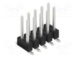 Connector: pin strips; pin header; male; PIN: 10; 2.54mm; SMT; 2x5