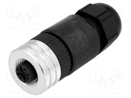 Plug; M12; PIN: 4; female; A code-DeviceNet / CANopen; for cable